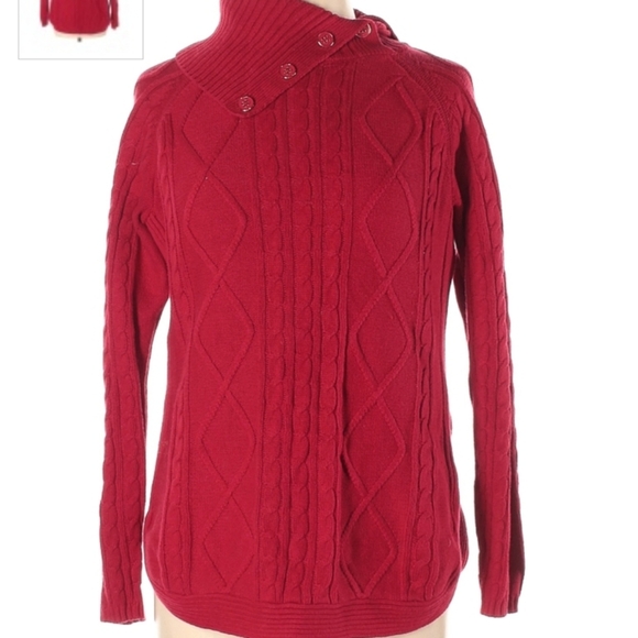 Croft & Barrow red sweater - Picture 1 of 10